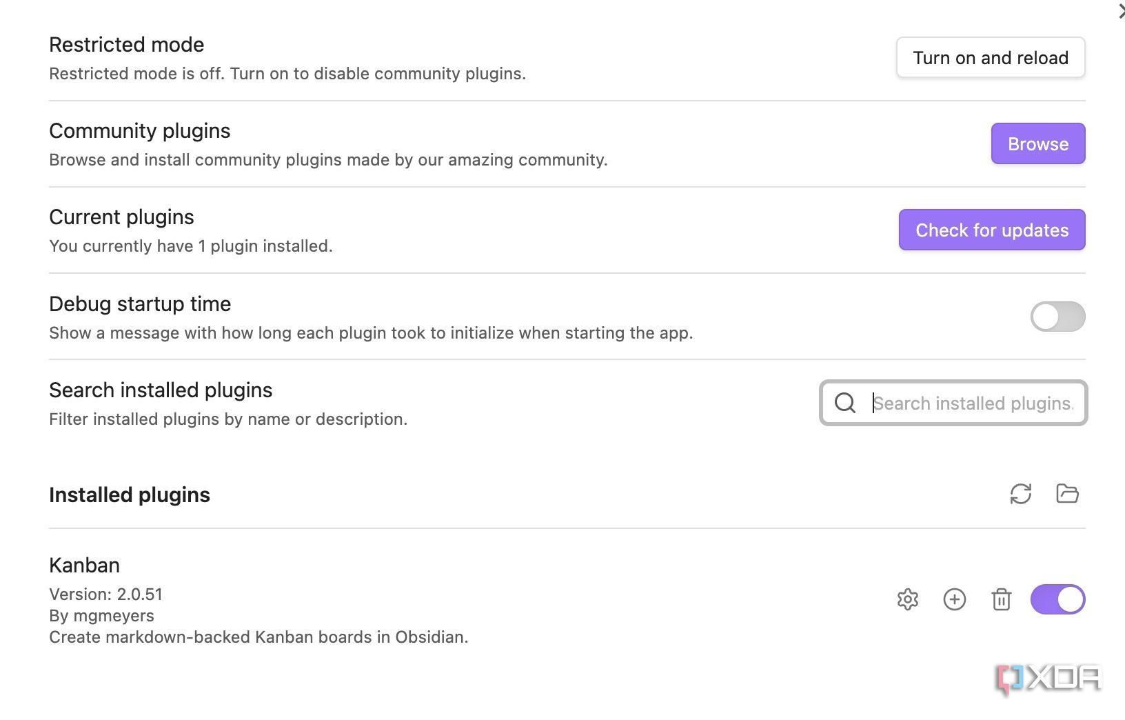 enable kanban in Obsidian