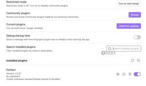 enable kanban in Obsidian
