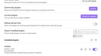 enable kanban in Obsidian