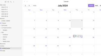 Enable calendar Obsidian