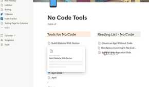 A screenshot showing Notion page