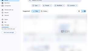 A screenshot showing Google Drive home
