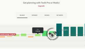 A screenshot showing Toshl Pro