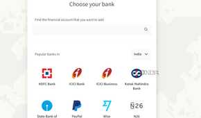 A screenshot showing Toshl bank