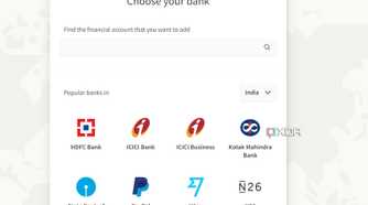 A screenshot showing Toshl bank