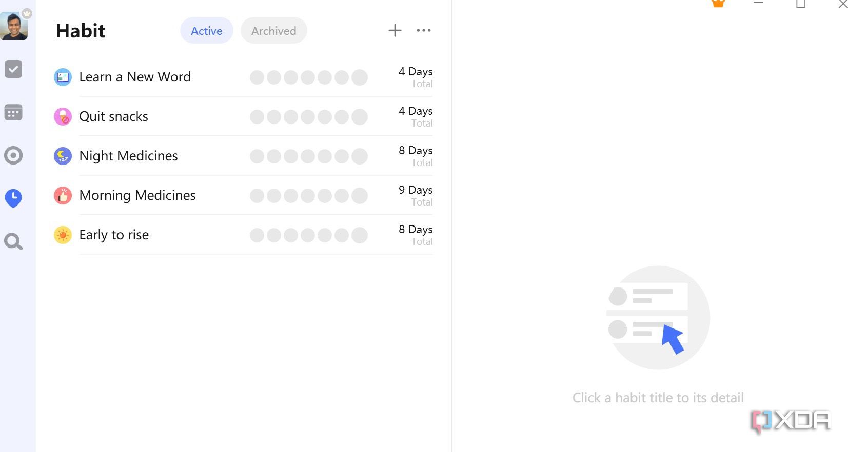 TickTick habit tracker