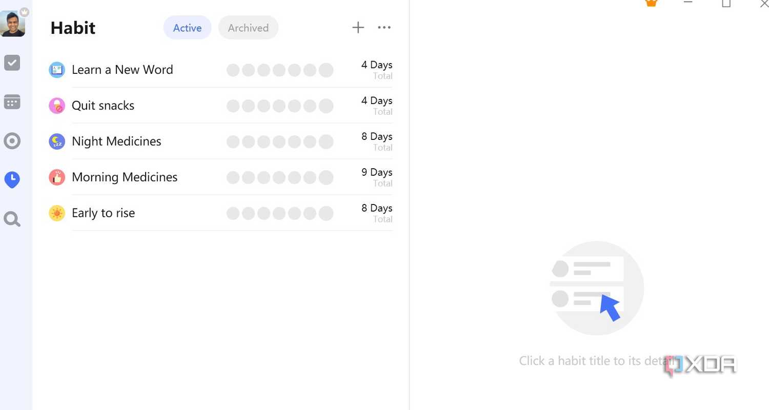 TickTick habit tracker