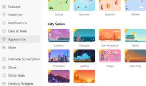 A screenshot showing TickTick theme