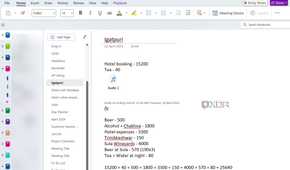 A screenshot showing OneNote home