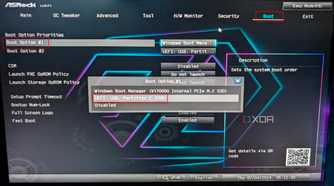 image showing the boot from usb option in bios