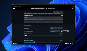 Desktop button layout editor in Steam
