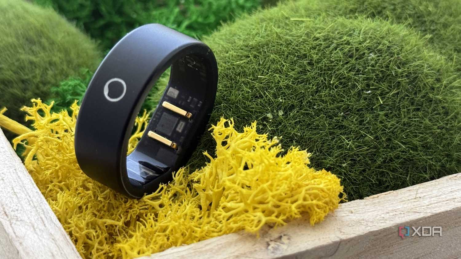circular ring slim seen from a slight angle