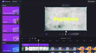 Clipchamp recording options