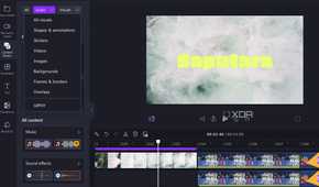 Clipchamp content library