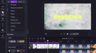 Clipchamp content library
