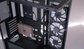 Inside the Corsair 3500X ARGB before installing anything