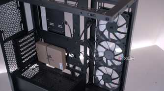 Inside the Corsair 3500X ARGB before installing anything