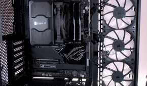 PC installed inside the Corsair 3500X ARGB