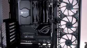 PC installed inside the Corsair 3500X ARGB