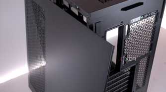 Corsair 3500X ARGB panel removed