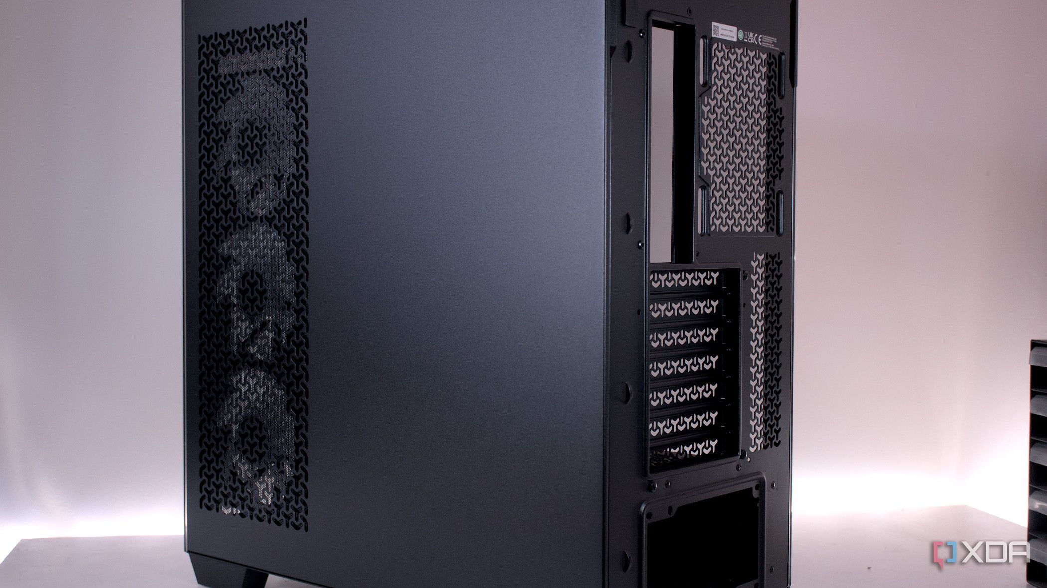 Rear angle view of the Corsair 3500X ARGB