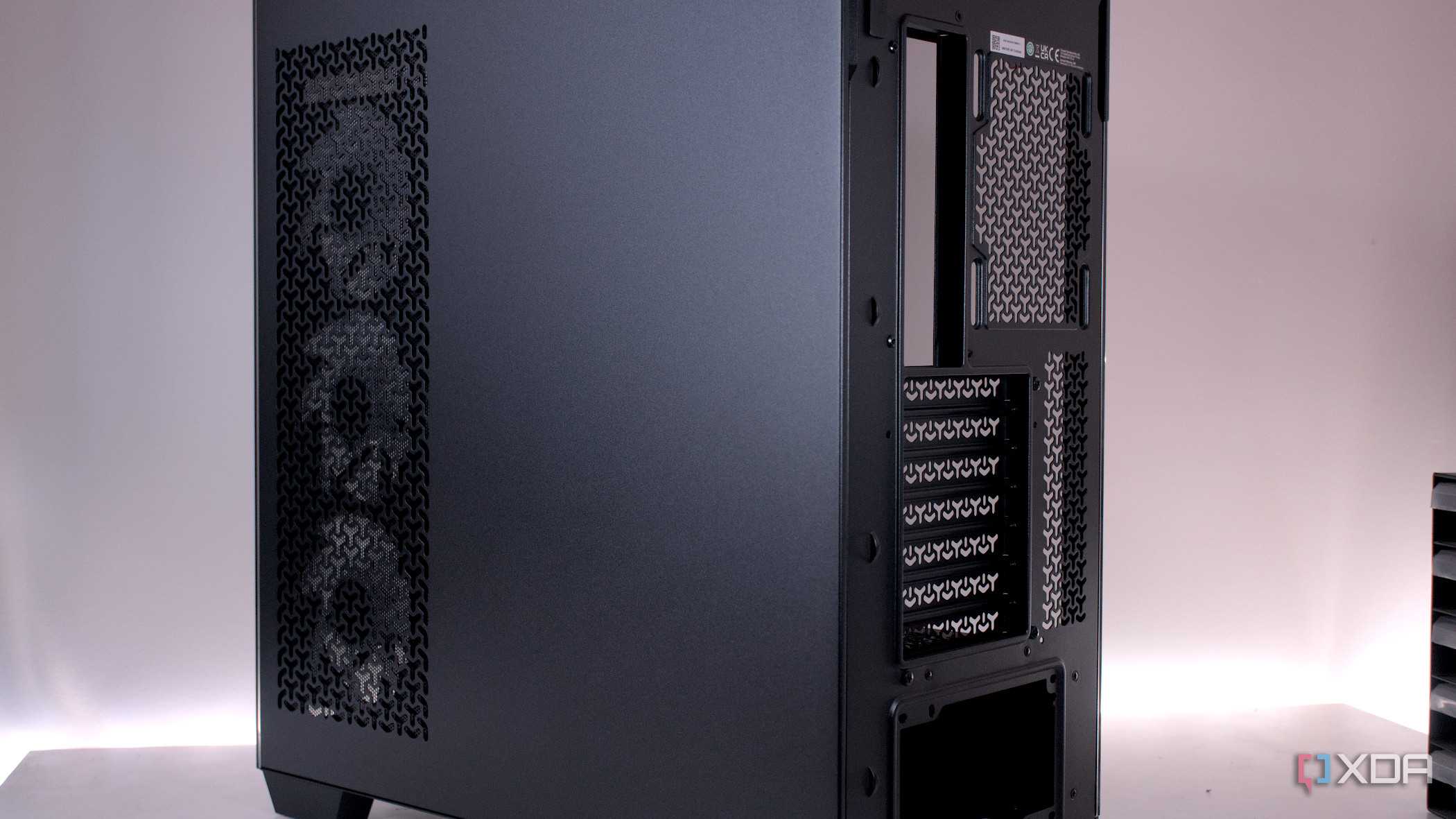 Rear angle view of the Corsair 3500X ARGB