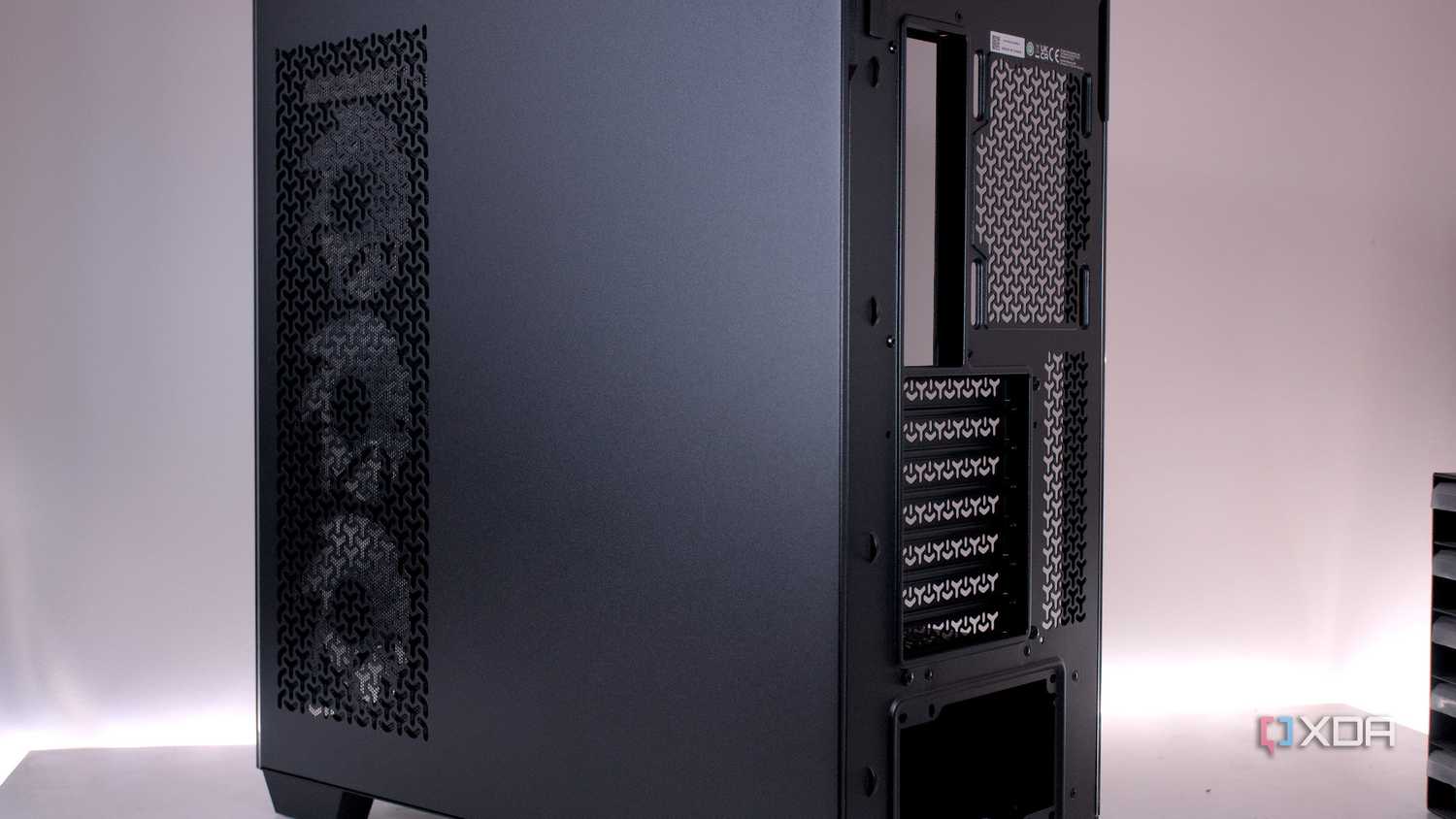 Rear angle view of the Corsair 3500X ARGB