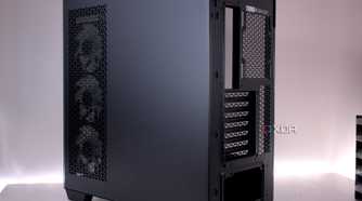Rear angle view of the Corsair 3500X ARGB