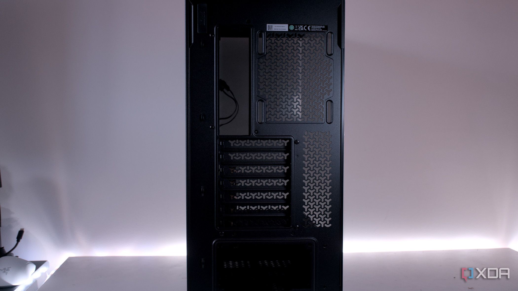 Rear of the Corsair 3500X ARGB