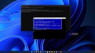 screenshot of windows 11 running dosbox