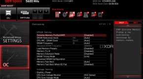 msi uefi bios screen showing xmp disabled