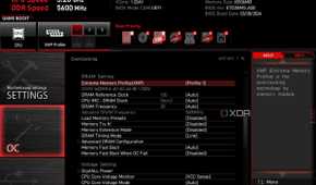 msi uefi bios screen showing xmp enabled