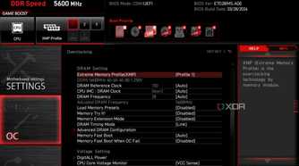 msi uefi bios screen showing xmp enabled