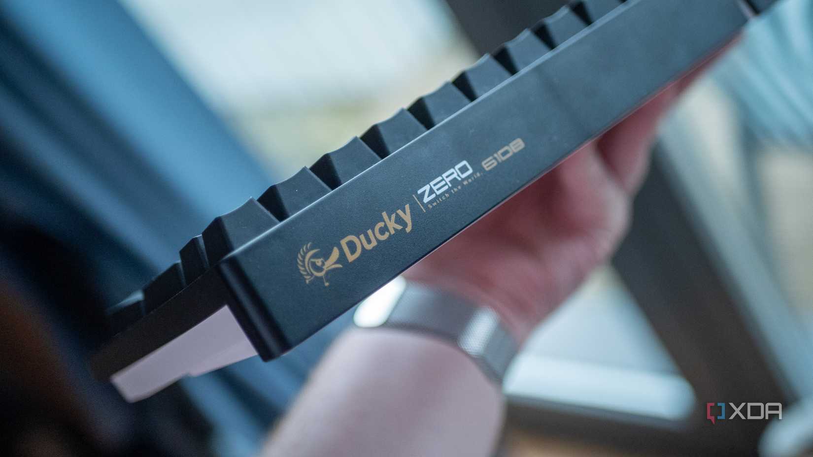 Back of the Ducky Zero 6108 keyboard 