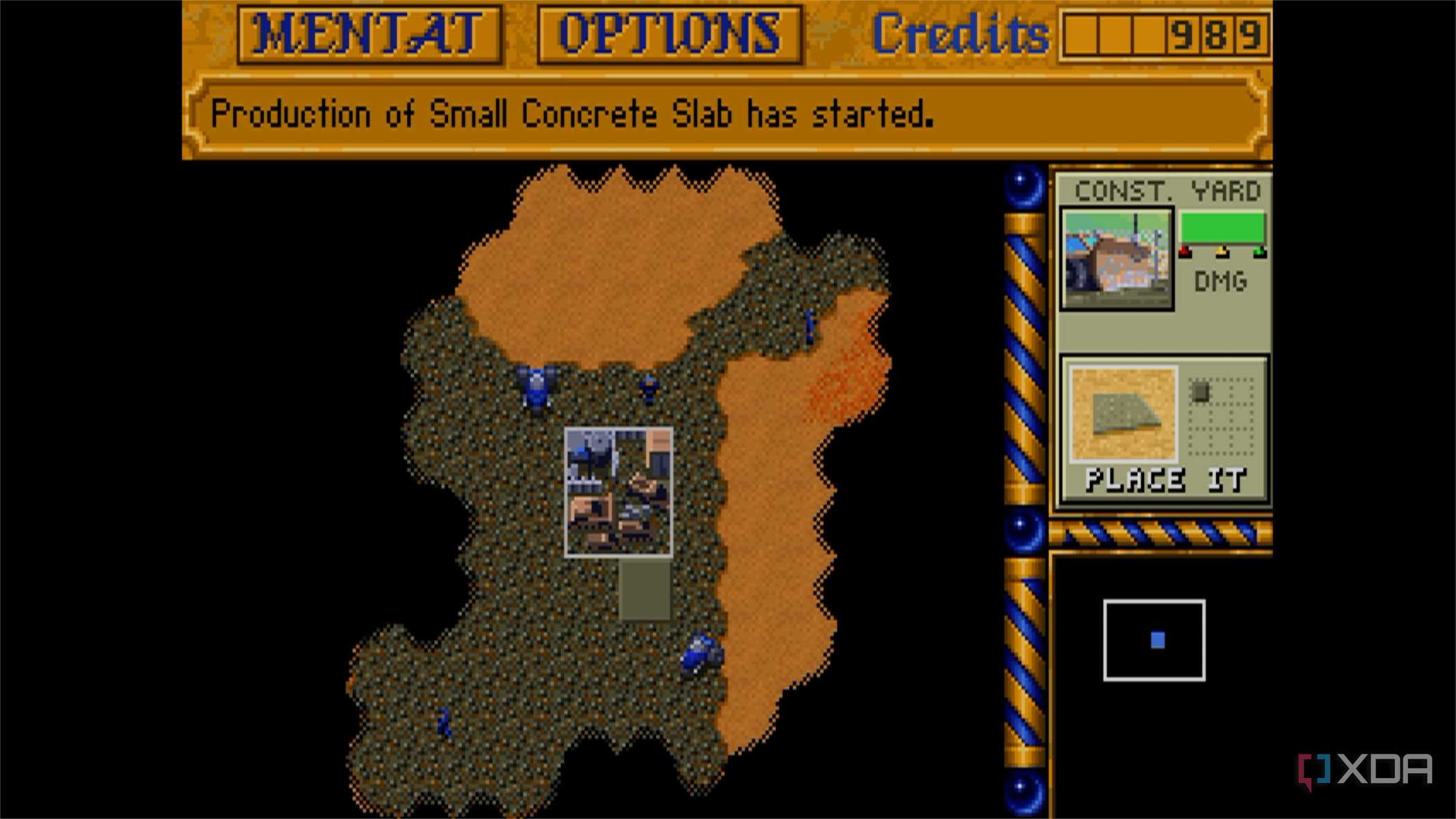 screenshot of dune 2 game
