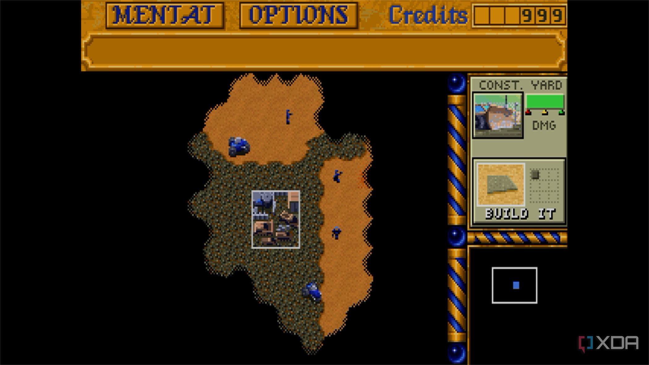 screenshot of dune 2 game