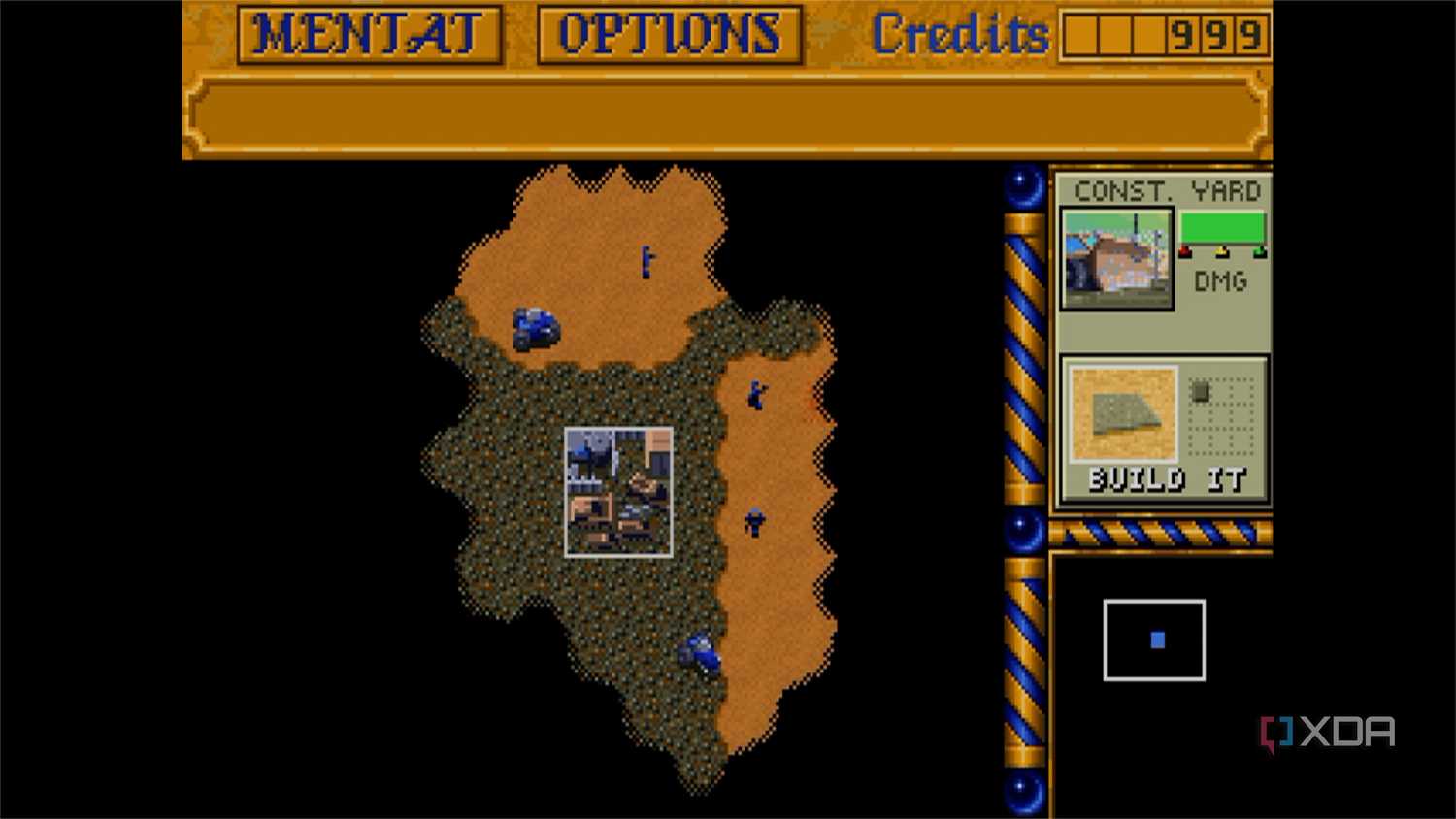 screenshot of dune 2 game
