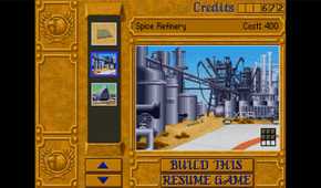 screenshot of dune 2 game