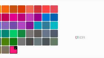 Image showing the main color options of Windows dynamic lighting settings