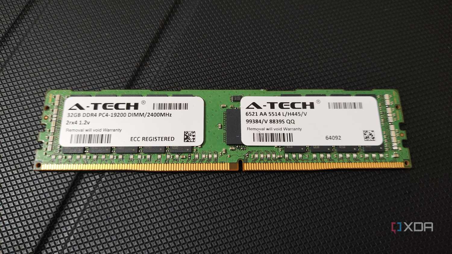 A 32GB ECC DDR4 RAM stick