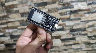 A person holding an ESP32