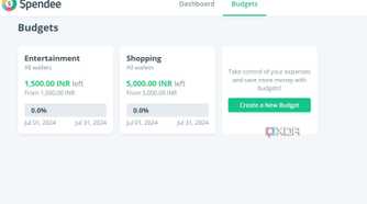Spendee budgets
