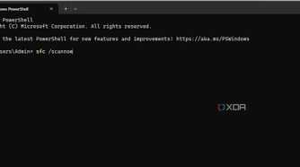 Run file checker scan on Windows