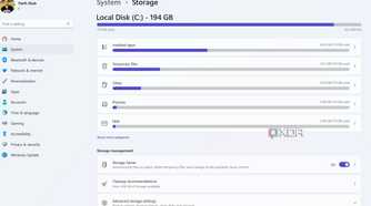 Use storage sense on Windows