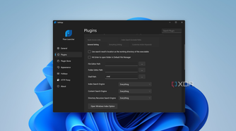 Screenshot of Flow Launcher plugin settings showing available search options