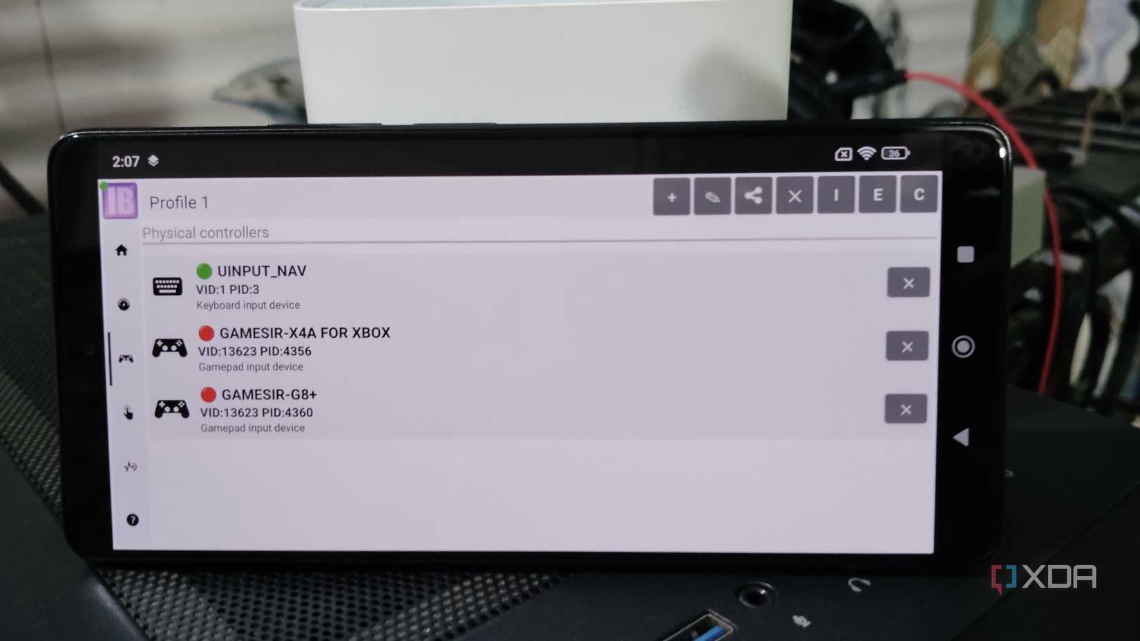 InputBridge running on a Poco F5
