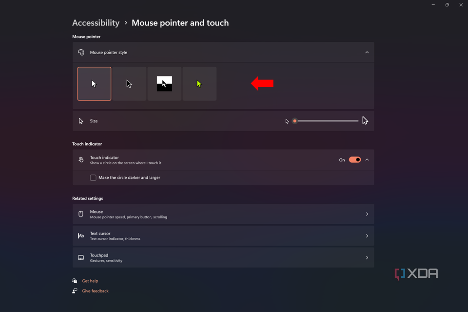 Click Cursor Settings How to customize your mouse cursor on Windows 11