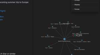 Obsidian local graph view in split tab