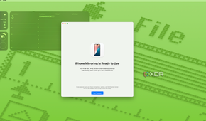 iPhone Mirroring is ready to use screen.