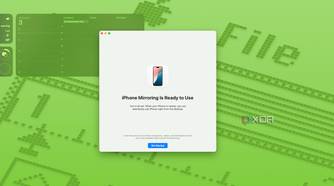 iPhone Mirroring is ready to use screen.